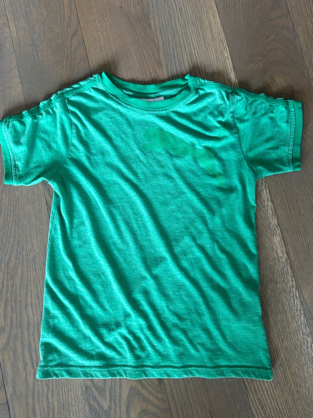 Puma Bright Green Vintage Style Kids Tee   small